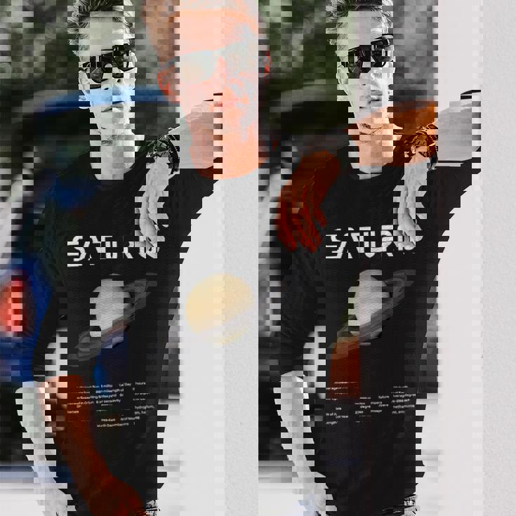 Nerdyaturn 天文学 科学 惑星 太陽系 事実 Wt 長袖Tシャツ 彼への贈り物