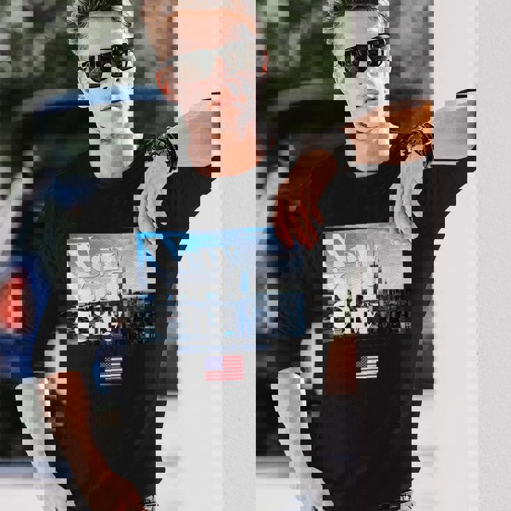 New York Citykyline Outfit New York New York City 長袖tシャツ 長袖Tシャツ 彼への贈り物