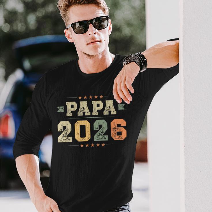 Papa 2026 Primaolta Di Un Padre Prima Festa Del Maglietta a maniche lunghe Regalos para él
