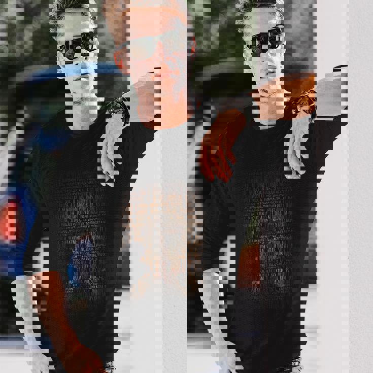 Pater Noster ラテンキリスト教 祈り インスピレーション 長袖Tシャツ 彼への贈り物