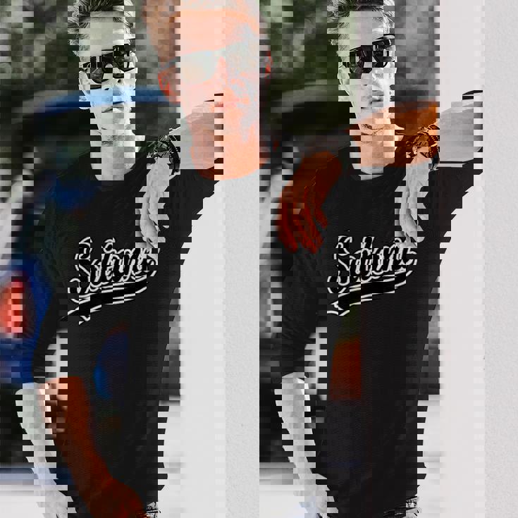 Saitama 埼玉（チームユニフォーム風）【47都道府県】ジモtティ 地元愛 お土産 面白い おしゃれ 長袖Tシャツ 彼への贈り物