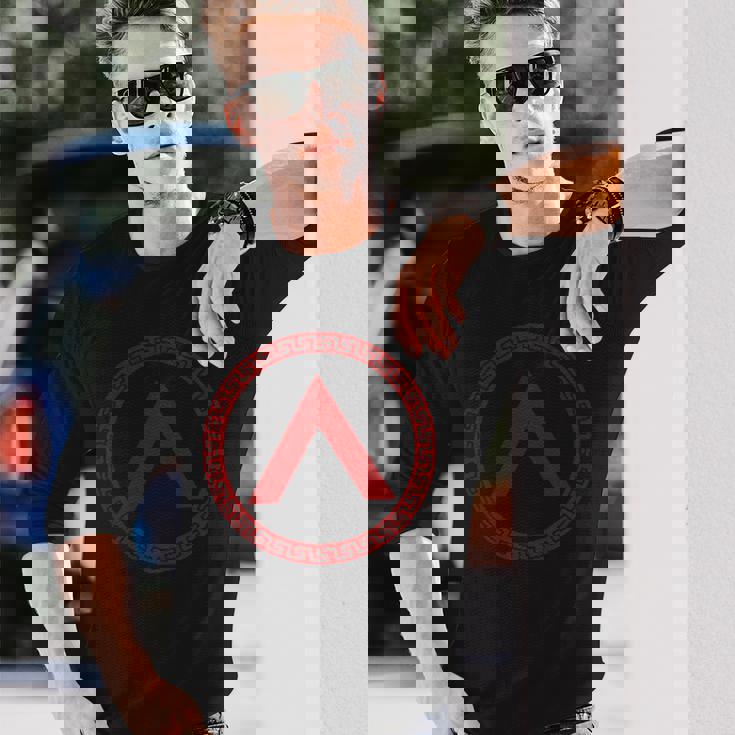 Sparta シンボル スパルタンシールド ランダ ラコニア 長袖Tシャツ 彼への贈り物