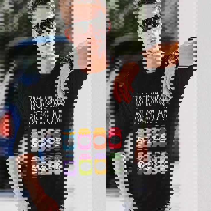 Tiny Humans Are My Jam 幼稚園保育士 長袖tシャツ 長袖Tシャツ 彼への贈り物