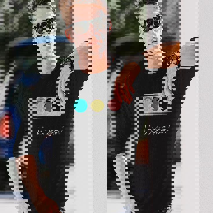 Traffic Light It's Green 信号機 メンズ レディース おしゃれ ユニーク おもしろ 長袖Tシャツ 彼への贈り物