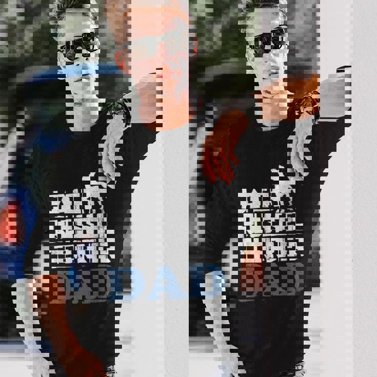 Uomo Jack Russel Terrier Papà Maglietta a maniche lunghe Regalos para él