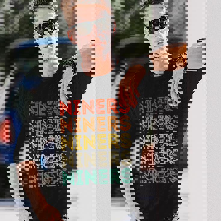 Vintage Retro Niners Retro Style 70S 80S First Name Long Sleeve T-Shirt Gifts for Him