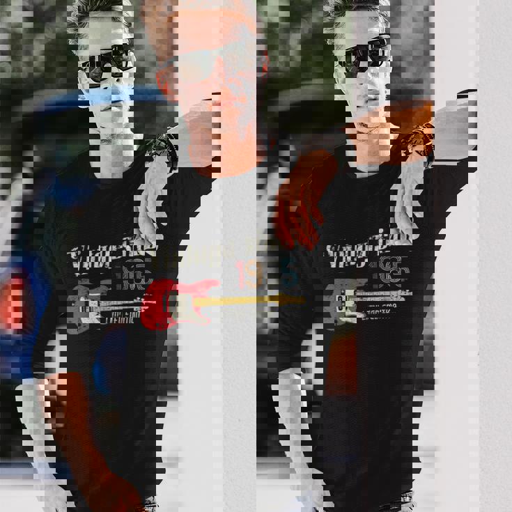 Vintageince 1965 Birthday Party ギターギタリストミュージシャン 長袖Tシャツ 彼への贈り物