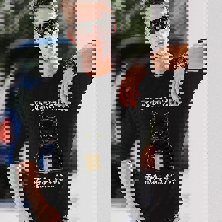 「死ぬ気でやれよ死なねぇから」おもしろい冗談 面白い 長袖tシャツ 長袖Tシャツ 彼への贈り物