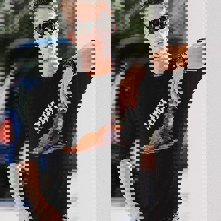 かわいい赤ちゃん猿の名前付きパンチシャツパンチモンキーサポーター 長袖Tシャツ 彼への贈り物