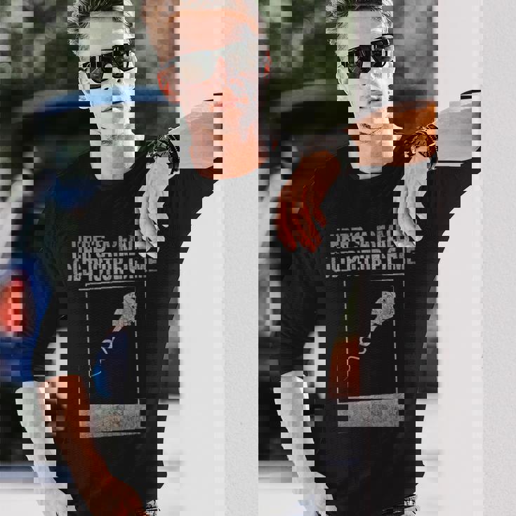 これが私の本当に古い写真です楽しい精子ヴィンテージ 長袖Tシャツ 彼への贈り物