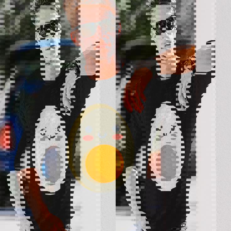 ゆで卵 朝食用卵 長袖Tシャツ 彼への贈り物