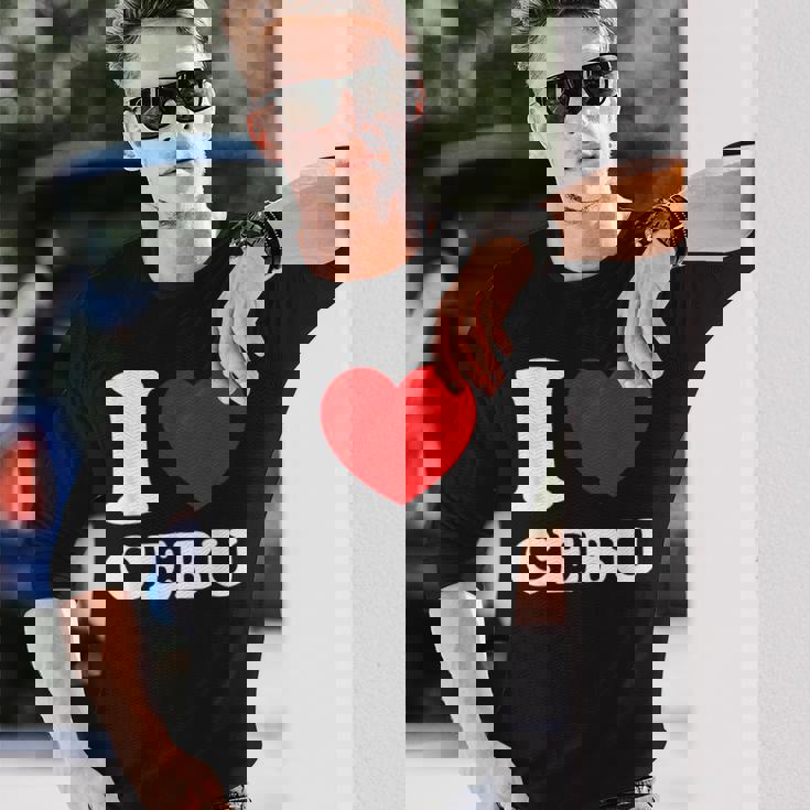 アイラブセブ、フィリピン、フィリピン 長袖Tシャツ 彼への贈り物