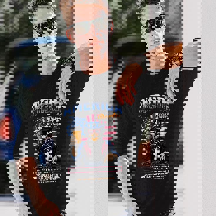 アメリカハッピー250 7月4日 独立記念日 長袖tシャツ 長袖Tシャツ 彼への贈り物