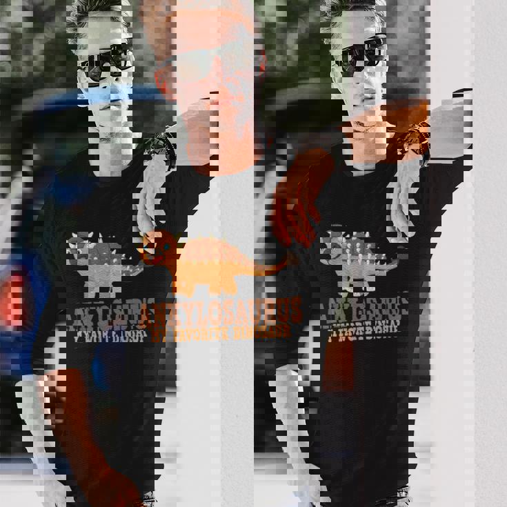 アンキロサウルス My Favorite 恐竜キッズアンキロサウルス 長袖Tシャツ 彼への贈り物