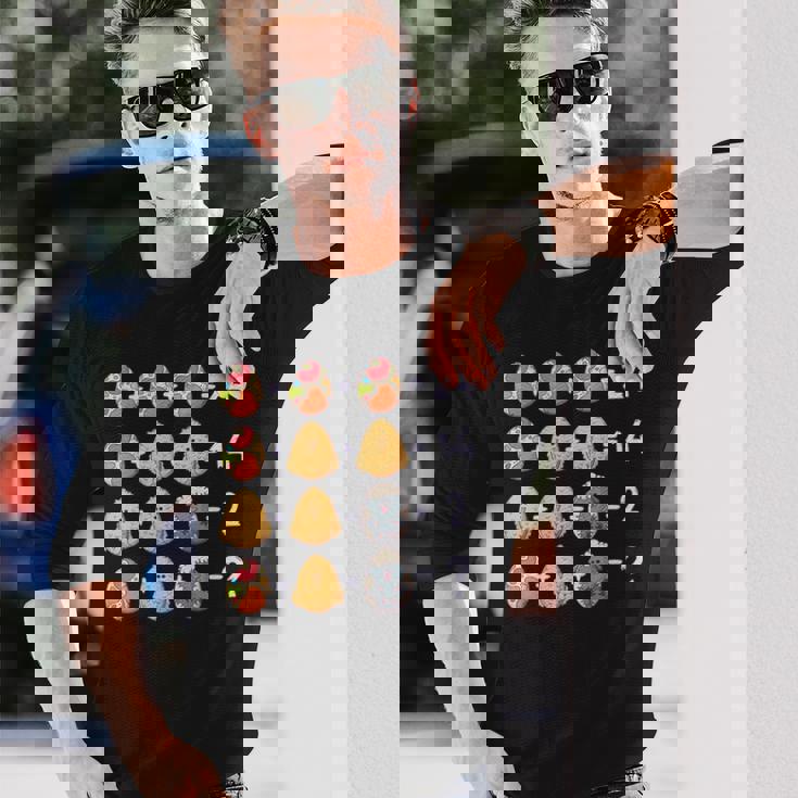 イースター数学教師、数学的数字パズル、イースターエッグ 長袖Tシャツ 彼への贈り物