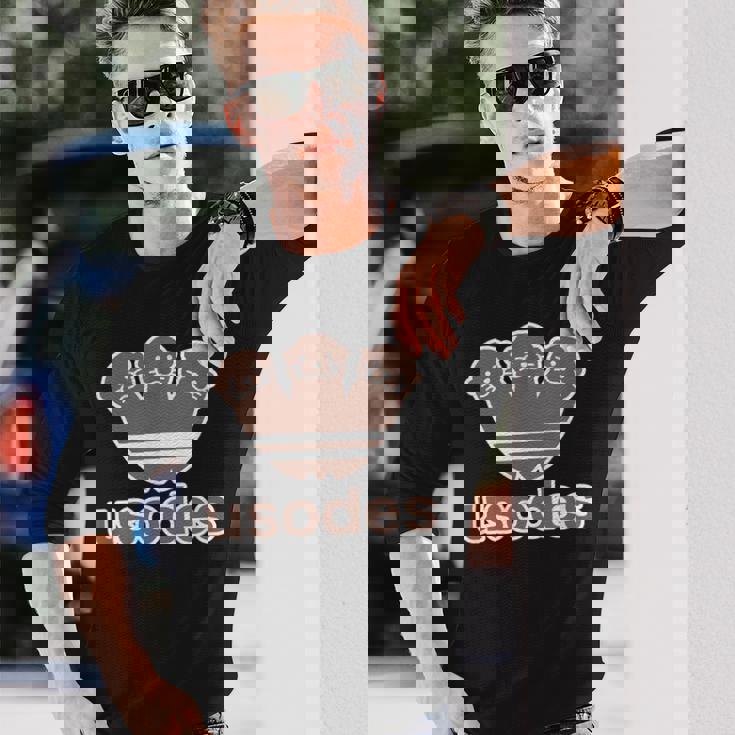 ウソデス Usodes かわうそです。《ブラウン 茶》コツメカワウソ かわいい ブランド パロディ 面白い 長袖Tシャツ 彼への贈り物