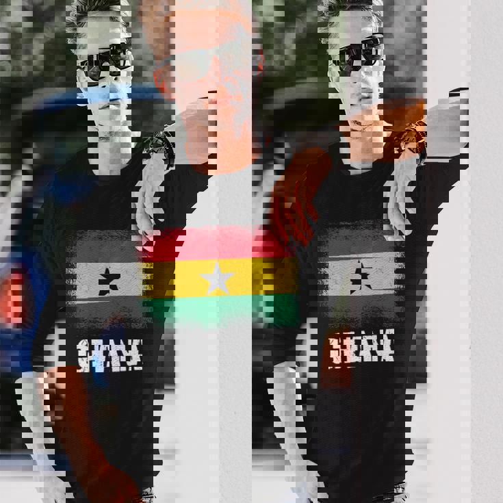 ガーナの旗 ガーナ 長袖tシャツ 長袖Tシャツ 彼への贈り物