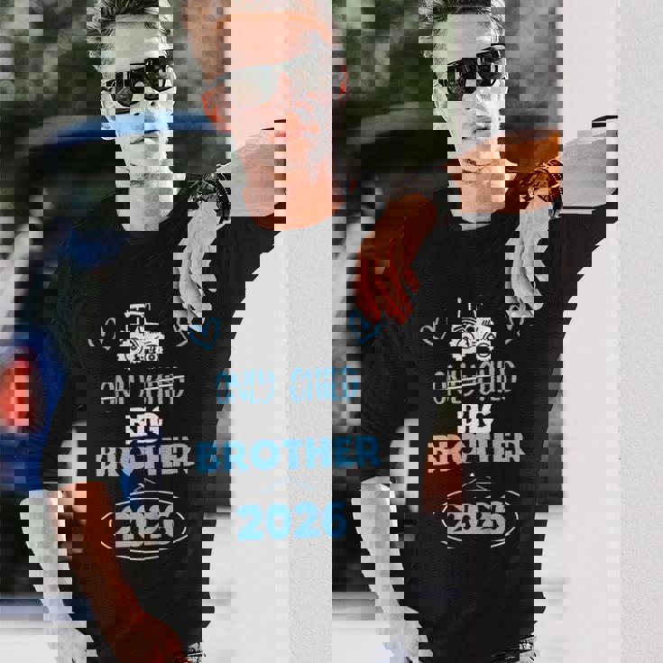 キッズ 一人っ子に取り消し線を引いたトラクター ビッグ ブラザー 2026 長袖Tシャツ 彼への贈り物