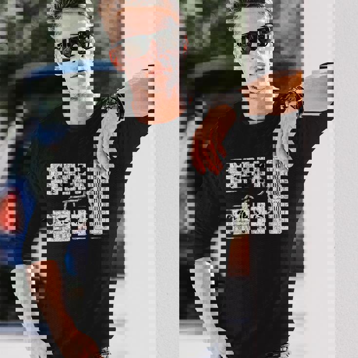 ギタープレーヤー ペダルボード ギタリストギフト 長袖Tシャツ 彼への贈り物