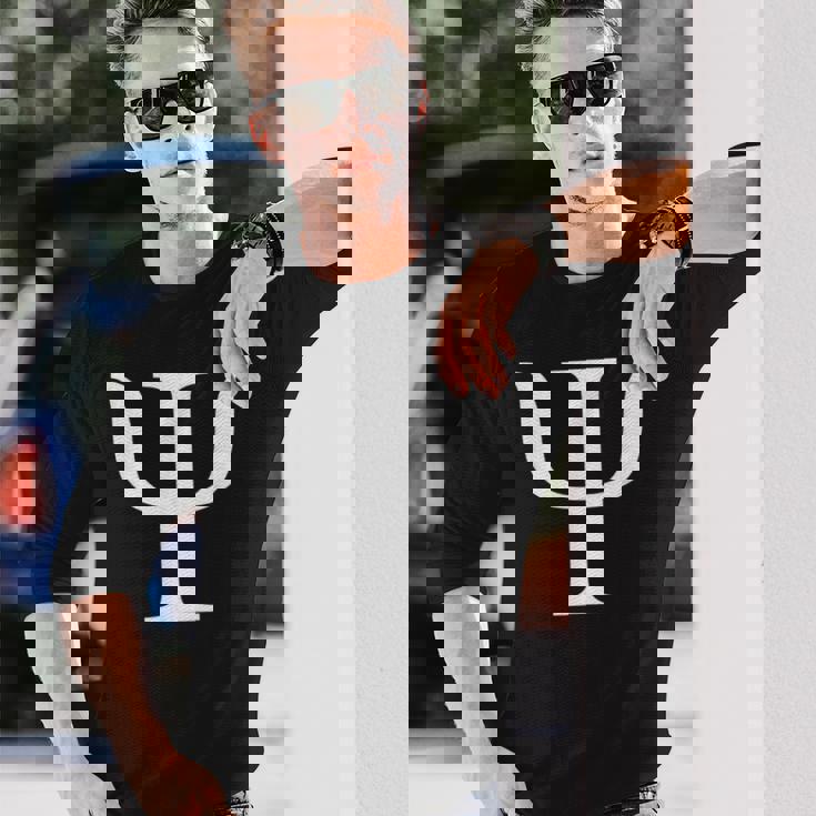 ギリシャ文字 Psi 長袖Tシャツ 彼への贈り物