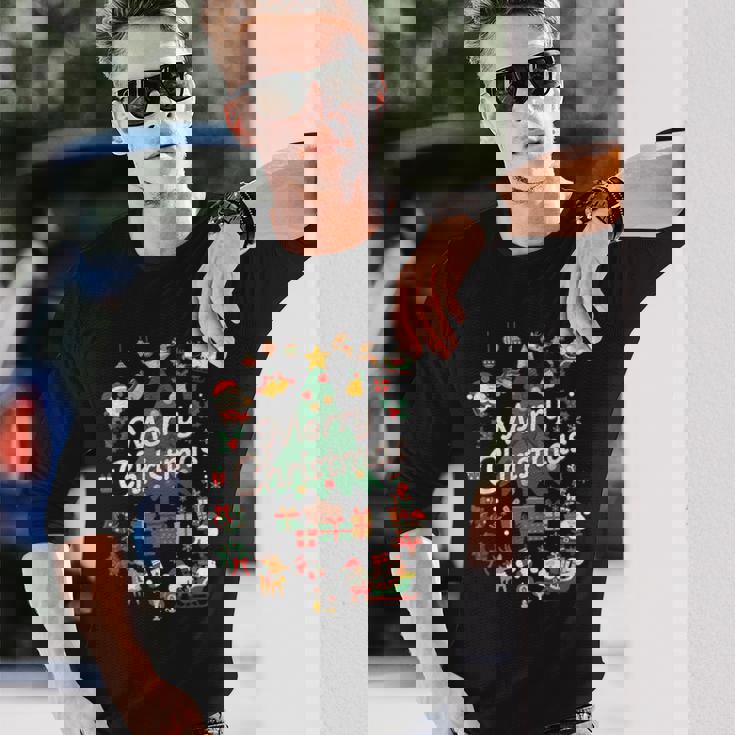 クリスマス サンタ クリスマスツリー レディース キッズ メンズ ダンス かわいい トップス プリント コスチューム 長袖Tシャツ 彼への贈り物