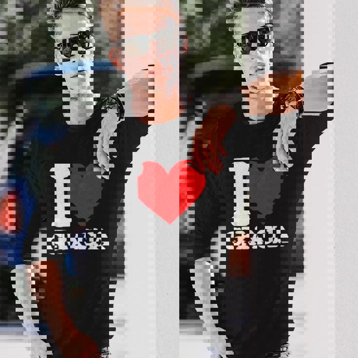 グレイシアが好き 長袖Tシャツ 彼への贈り物