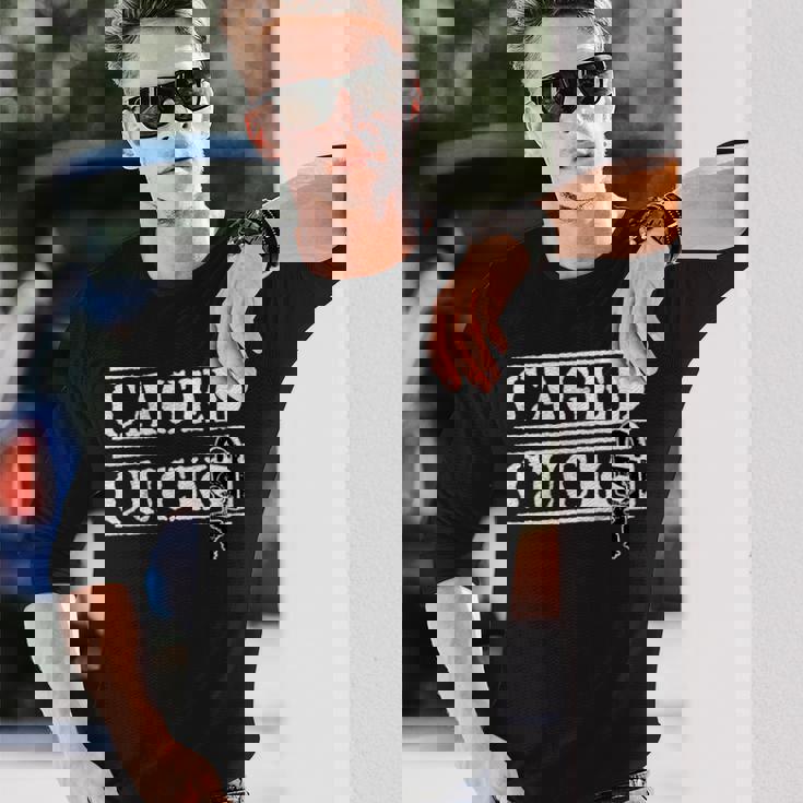 ケージドされた従順なコック、フェムドム カッコド 男性 貞操プレイ 長袖tシャツ 長袖Tシャツ 彼への贈り物