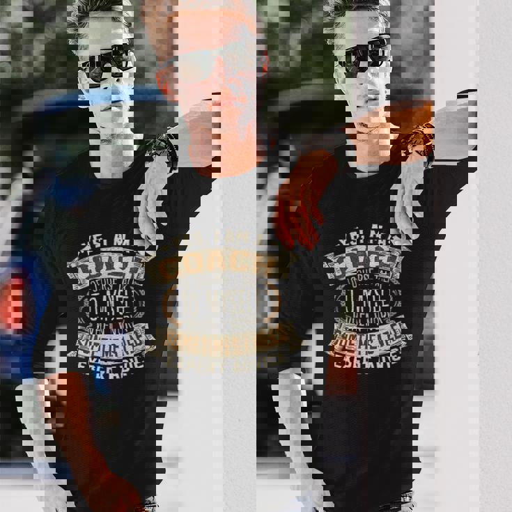 コーチ I トレーナー I 面白いフレーズ I コーチ 長袖Tシャツ 彼への贈り物