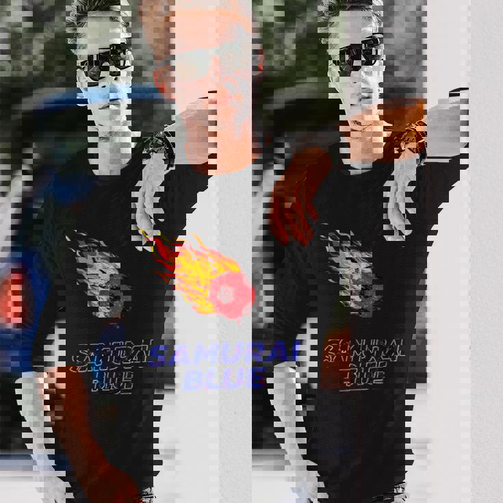 サムライブルーamurai Blue 日本サッカー代表 長袖Tシャツ 彼への贈り物