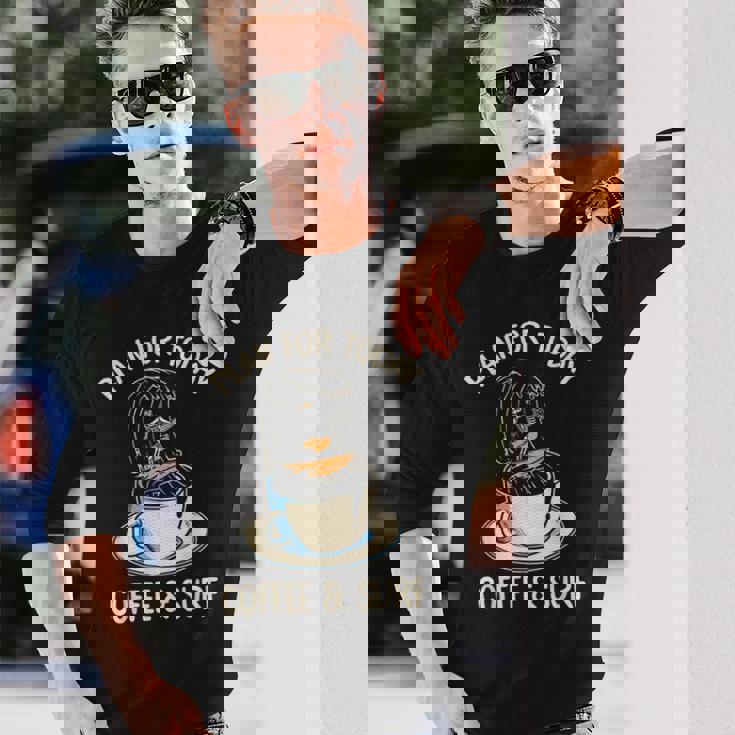 サーフィン スケルトン アパレル コーヒー サーフアパレル ハワイアンu 長袖Tシャツ 彼への贈り物