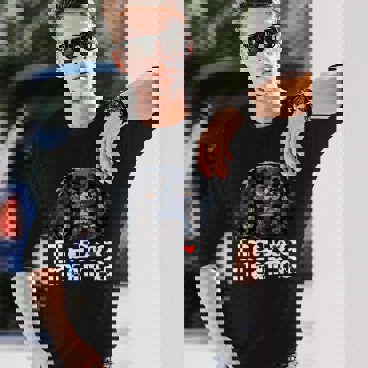 ザドッグママブラックラブラドールママレトリーバーマザードッグマミー 長袖tシャツ 長袖Tシャツ 彼への贈り物