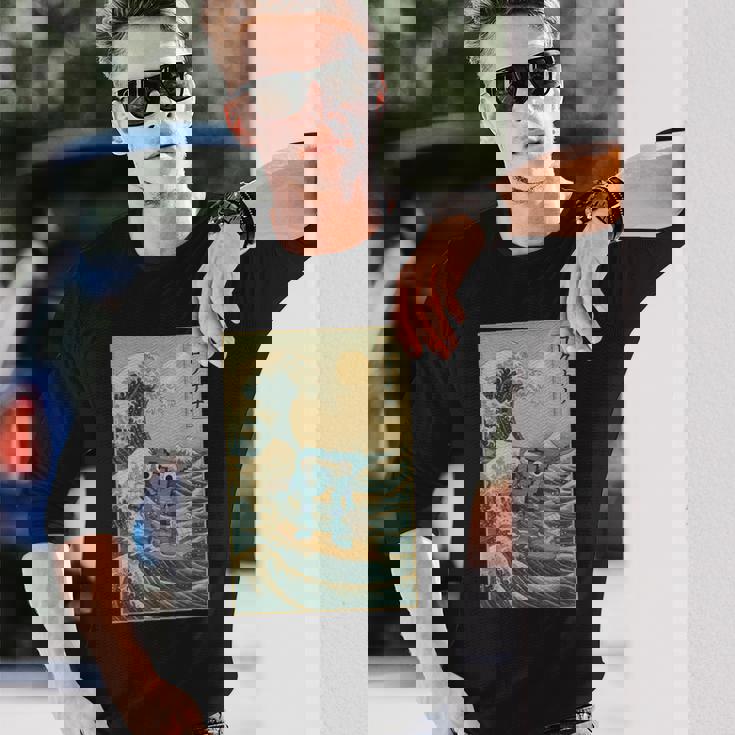 シックスセブン 6-7 神奈川沖大波 67 ブレインロットミーム 長袖Tシャツ 彼への贈り物