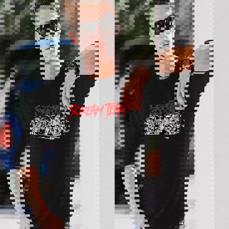 スクリームチーム ホラー映画 長袖Tシャツ 彼への贈り物