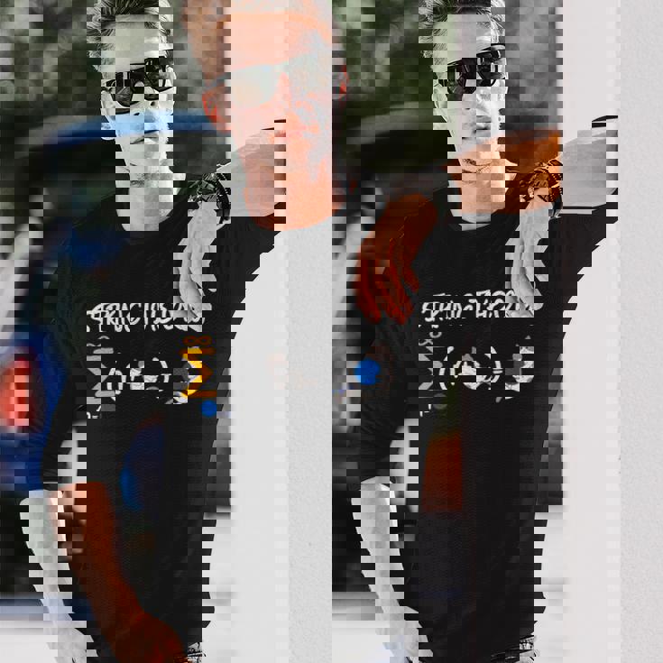 ストリング理論科学オタク物理学シュレディンガー猫 長袖tシャツ 長袖Tシャツ 彼への贈り物