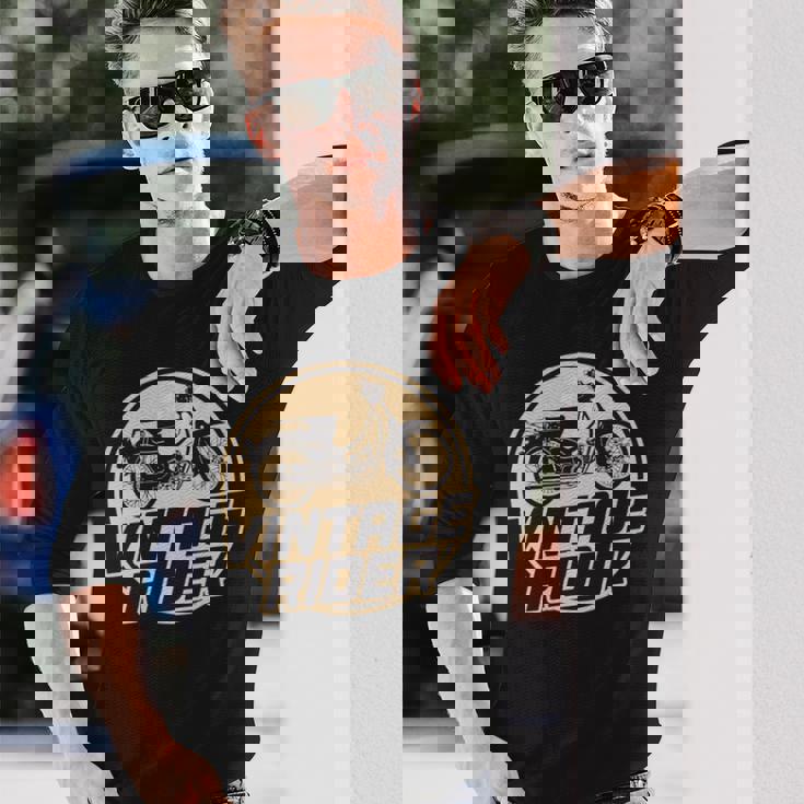 スーパーカブ C100 原付バイク ヴィンテージ ライダー レトロジャパン 長袖tシャツ 長袖Tシャツ 彼への贈り物