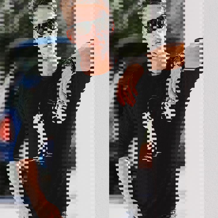 タコ釣り漁師 長袖tシャツ 長袖Tシャツ 彼への贈り物