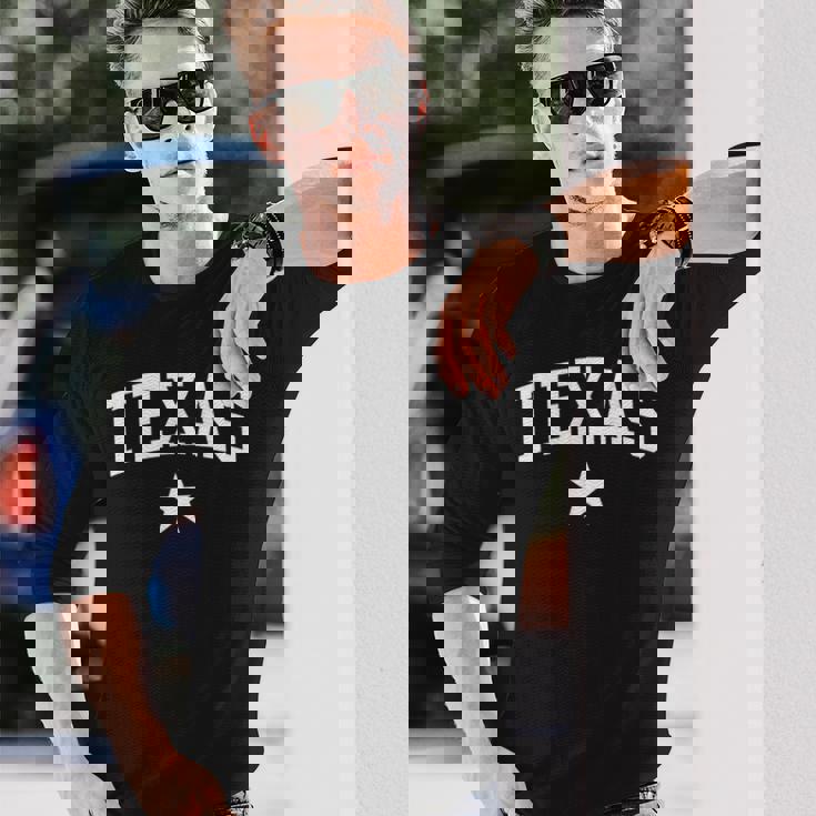 テキサス州立大学からのテキサスホームヴィンテージテキサスギフト。 長袖Tシャツ 彼への贈り物