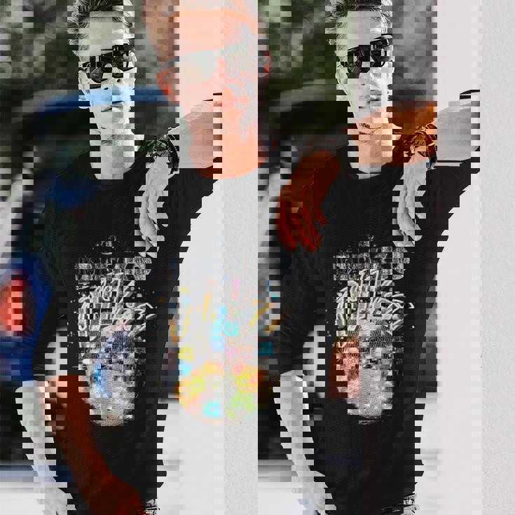 ディスコボール ディスコ ディーバ クイーン 70年代 レトロ ヴィンテージ ダンス 長袖Tシャツ 彼への贈り物