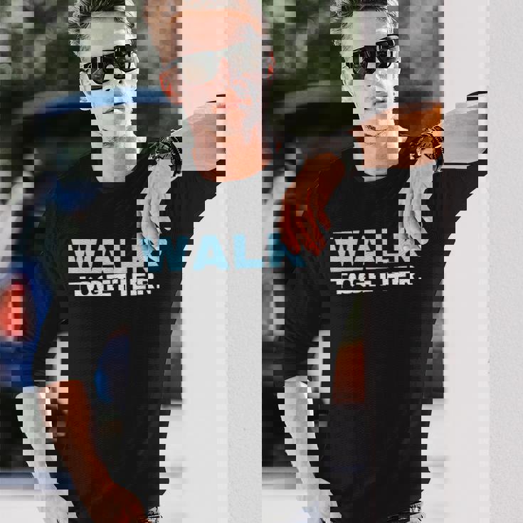 トゥギャザー ウォーク インドア ウォーキング アウトドア おうちで歩く ポンドオフ 長袖Tシャツ 彼への贈り物