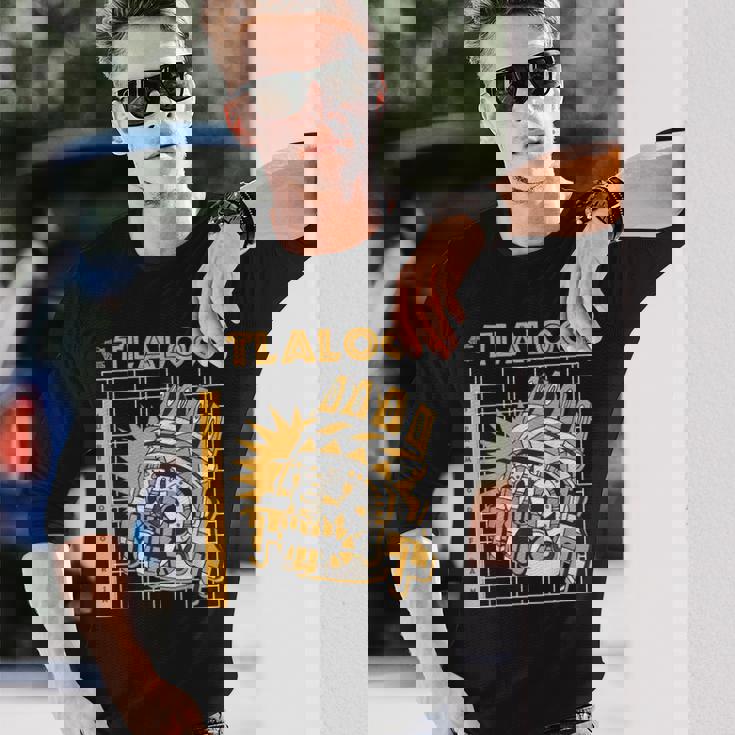 トラロック 雨の神 アステカの神 トラロック 長袖Tシャツ 彼への贈り物