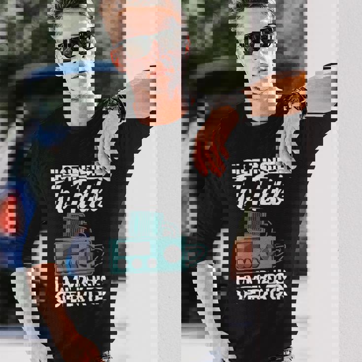 トークハム ラジオオペレーターアマチュア無線 ハム無線機許諾済 長袖Tシャツ 彼への贈り物