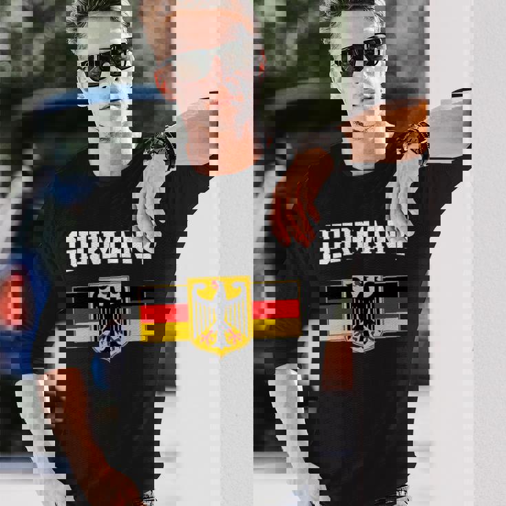 ドイツの国旗 ドイツの国章 長袖tシャツ 長袖Tシャツ 彼への贈り物