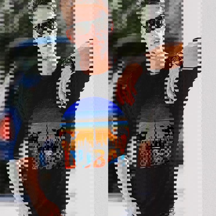 ドバイ ブルジュ ハリファ ヴィンテージ Uae ドバイ アラビア キャメル お土産 長袖tシャツ 長袖Tシャツ 彼への贈り物