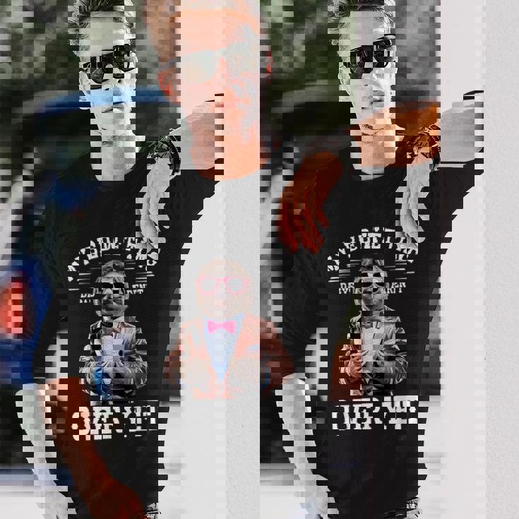 ナマケモノのスーツでおねしょの日々は恥ずかしいけど恥ずかしい。 長袖Tシャツ 彼への贈り物