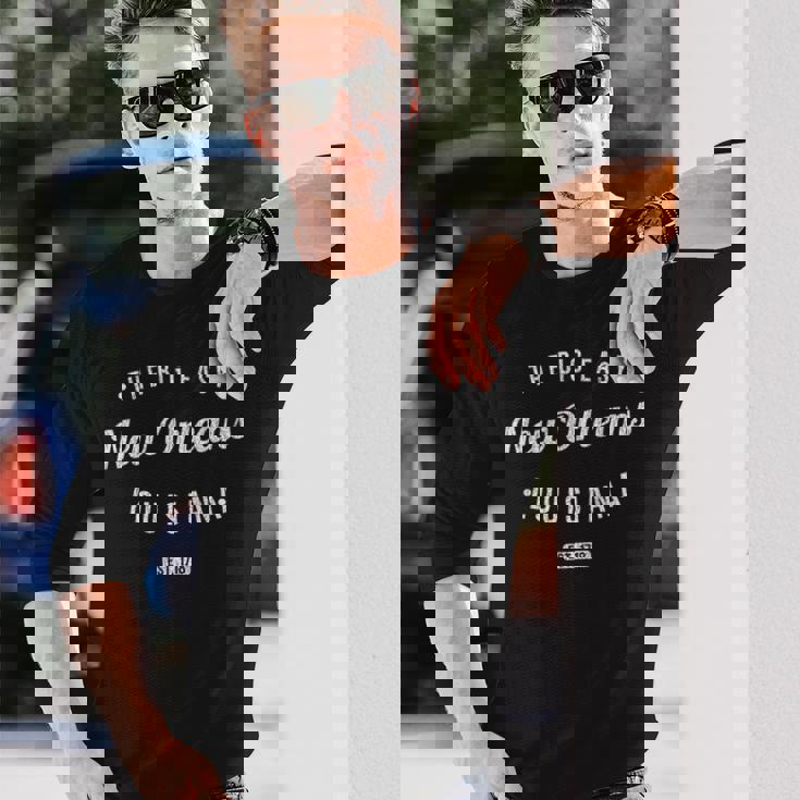 ニューオーリンズ ルイジアナ レトロ ヴィンテージ お土産 La ニューオーリンズ 長袖Tシャツ 彼への贈り物