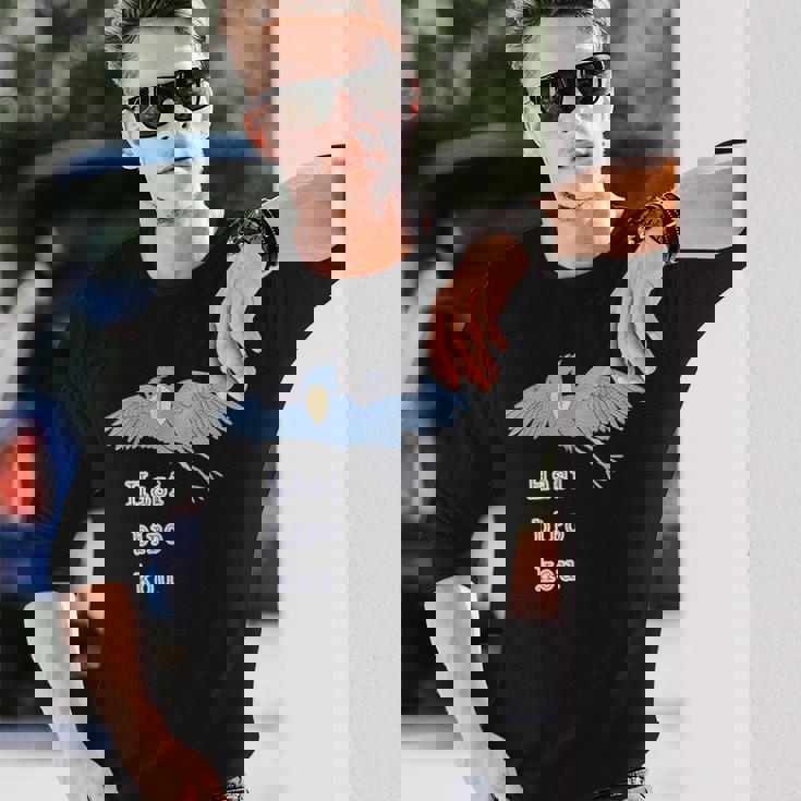 ハシビロコウさん 『いん ざ すかい』どうぶつフレンズ 動物園の生き物 大きな鳥 長袖Tシャツ 彼への贈り物