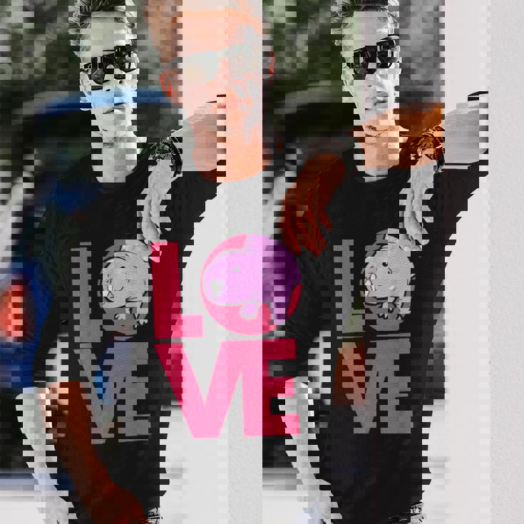 ハダカデバネズミ 長袖Tシャツ 彼への贈り物