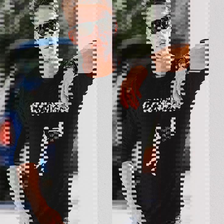 バスケしか勝たん バスケ 高校バスケ バスケ部 バスケットボール部 バスケ好き かっこいい バスケットマン 長袖Tシャツ 彼への贈り物