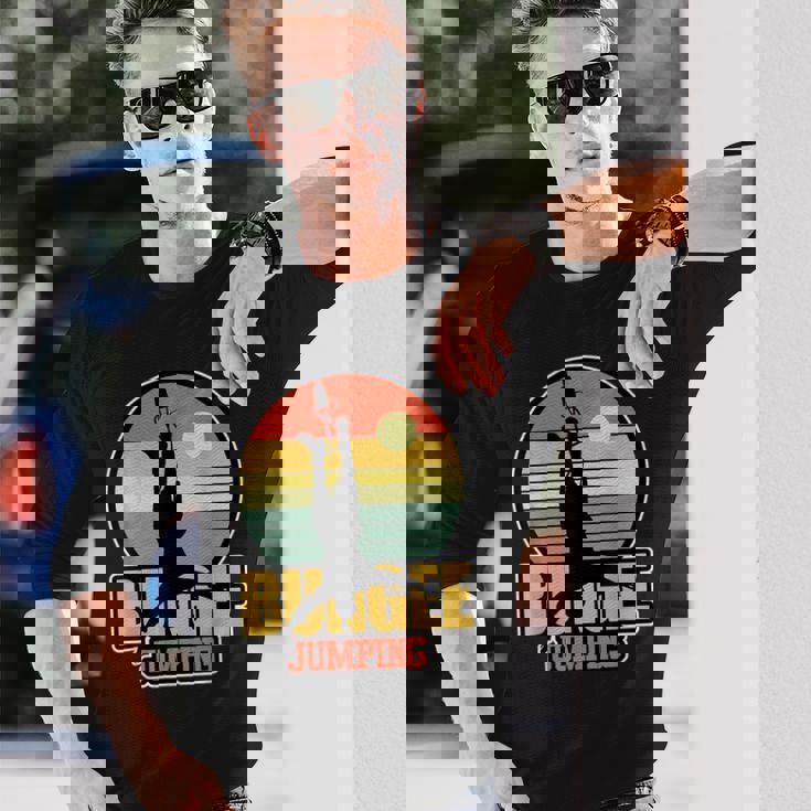 バンジージャンプ バンジージャンプ エクストリームスポーツファン 長袖Tシャツ 彼への贈り物