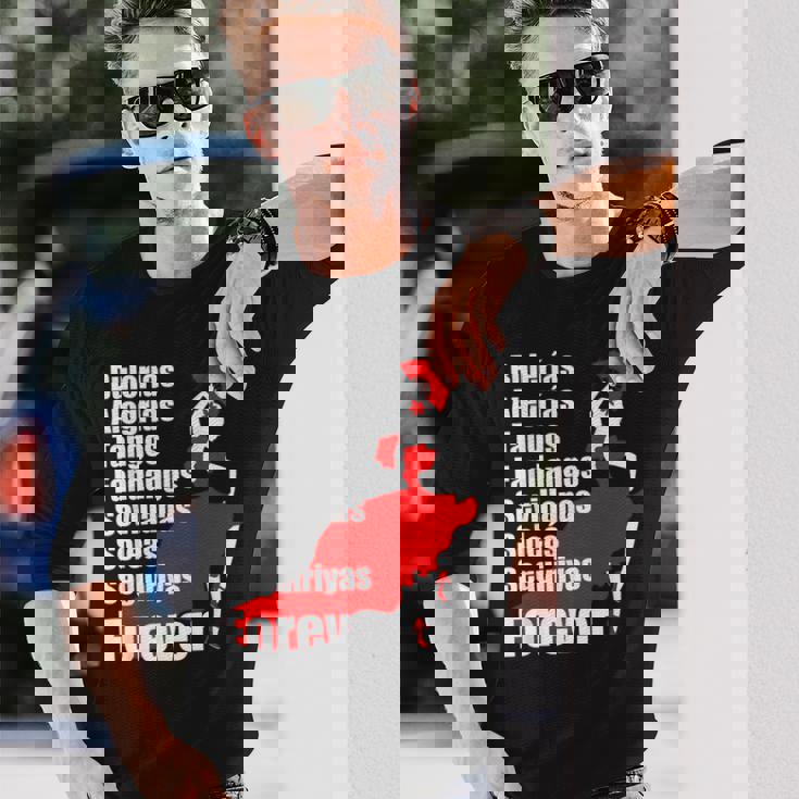 フラメンコダンススタイルパロス 長袖Tシャツ 彼への贈り物